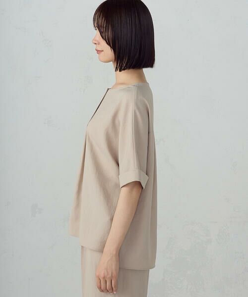 COMME CA ISM / コムサイズム シャツ・ブラウス | 【ＵＶカット・吸汗速乾・接触冷感】kireri ポリエステルストレッチドライツイル Tブラウス/セットアップ対応 | 詳細13