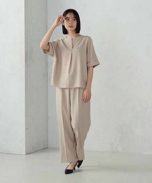 COMME CA ISM / コムサイズム シャツ・ブラウス | 【ＵＶカット・吸汗速乾・接触冷感】kireri ポリエステルストレッチドライツイル Tブラウス/セットアップ対応 | 詳細9