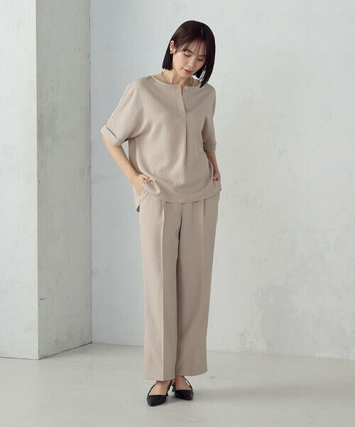 COMME CA ISM / コムサイズム シャツ・ブラウス | 【ＵＶカット・吸汗速乾・接触冷感】kireri ポリエステルストレッチドライツイル Tブラウス/セットアップ対応 | 詳細10