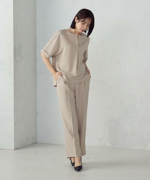 COMME CA ISM / コムサイズム その他パンツ | 【ＵＶカット・吸汗速乾・接触冷感】ki re ri ポリエステルストレッチドライツイル ストレートパンツ/セットアップ対応 | 詳細9