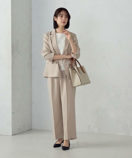 COMME CA ISM / コムサイズム その他パンツ | 【ＵＶカット・吸汗速乾・接触冷感】ki re ri ポリエステルストレッチドライツイル ストレートパンツ/セットアップ対応 | 詳細10