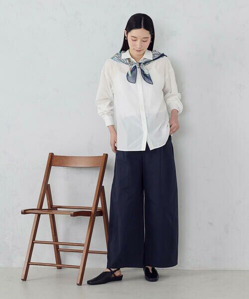 COMME CA ISM / コムサイズム シャツ・ブラウス | ポリエステルスパンブロード ベーシックシャツ | 詳細1