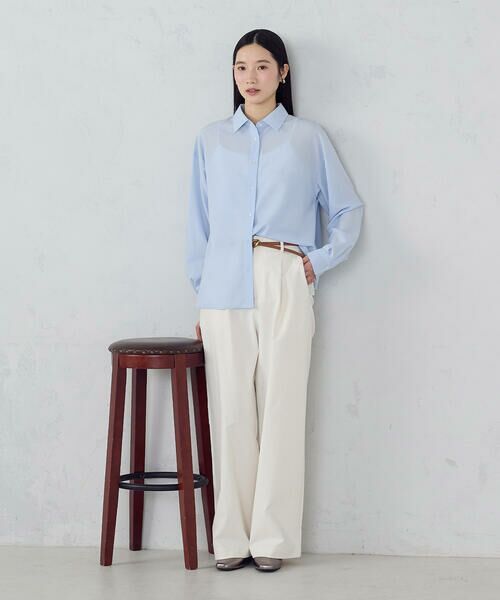 COMME CA ISM / コムサイズム シャツ・ブラウス | ポリエステルスパンブロード ベーシックシャツ | 詳細18