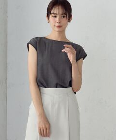 COMME CA ISM / コムサイズム シャツ・ブラウス | 後ろ開きノーカラーブラウス/セットアップ対応