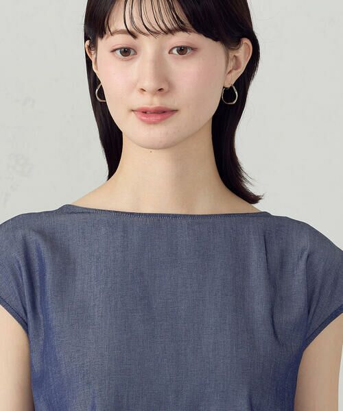 COMME CA ISM / コムサイズム シャツ・ブラウス | 後ろ開きノーカラーブラウス/セットアップ対応 | 詳細14