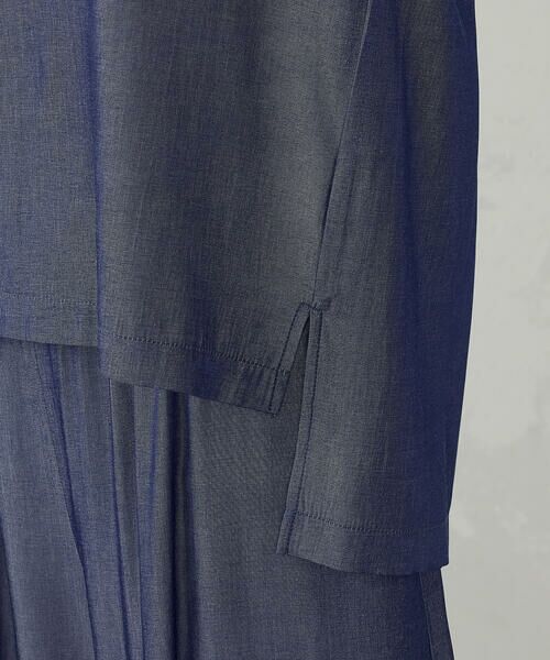 COMME CA ISM / コムサイズム シャツ・ブラウス | 後ろ開きノーカラーブラウス/セットアップ対応 | 詳細16