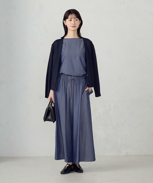 COMME CA ISM / コムサイズム シャツ・ブラウス | 後ろ開きノーカラーブラウス/セットアップ対応 | 詳細6