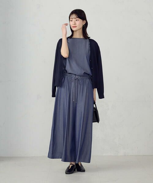 COMME CA ISM / コムサイズム シャツ・ブラウス | 後ろ開きノーカラーブラウス/セットアップ対応 | 詳細7