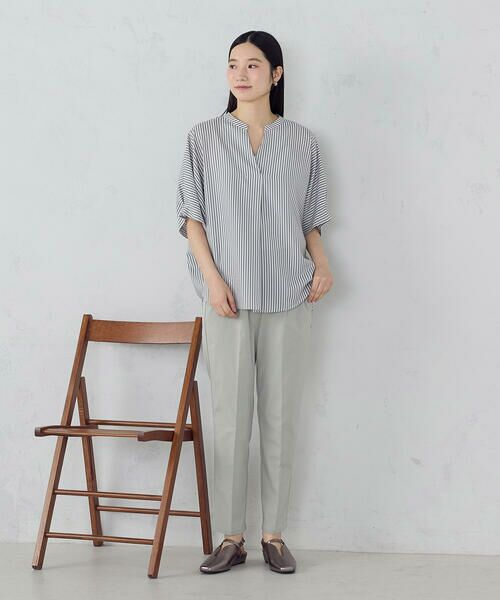 COMME CA ISM / コムサイズム シャツ・ブラウス | ポリエステルデシン スキッパーTブラウス | 詳細19