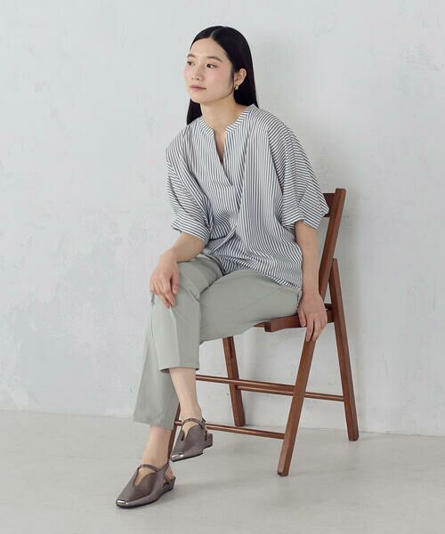 COMME CA ISM / コムサイズム シャツ・ブラウス | ポリエステルデシン スキッパーTブラウス | 詳細26