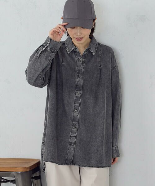 COMME CA ISM / コムサイズム シャツ・ブラウス | ビッグダンガリーシャツ | 詳細4