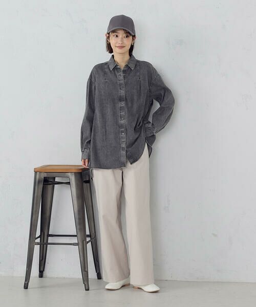 COMME CA ISM / コムサイズム シャツ・ブラウス | ビッグダンガリーシャツ | 詳細1
