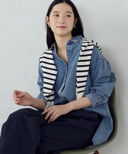 COMME CA ISM / コムサイズム シャツ・ブラウス | ビッグダンガリーシャツ | 詳細13