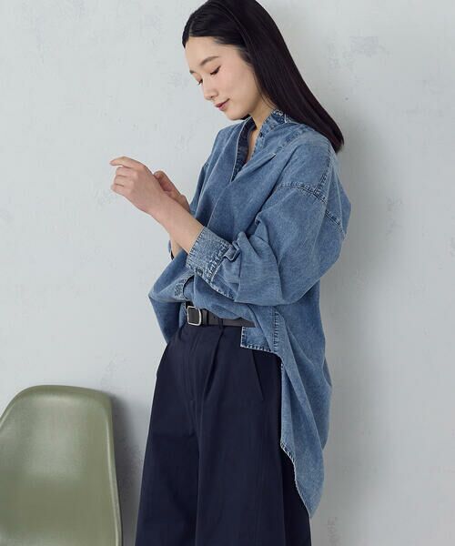 COMME CA ISM / コムサイズム シャツ・ブラウス | ビッグダンガリーシャツ | 詳細15