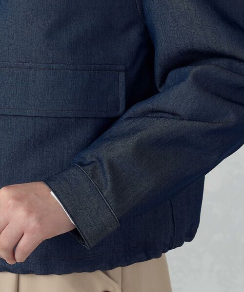COMME CA ISM / コムサイズム ブルゾン | デニムライク ノーカラーブルゾン/セットアップ対応 | 詳細20