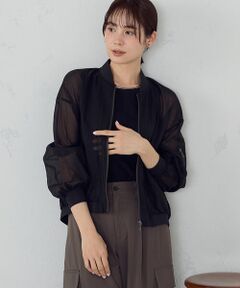 COMME CA ISM / コムサイズム ブルゾン | シアーオーバーサイズブルゾン