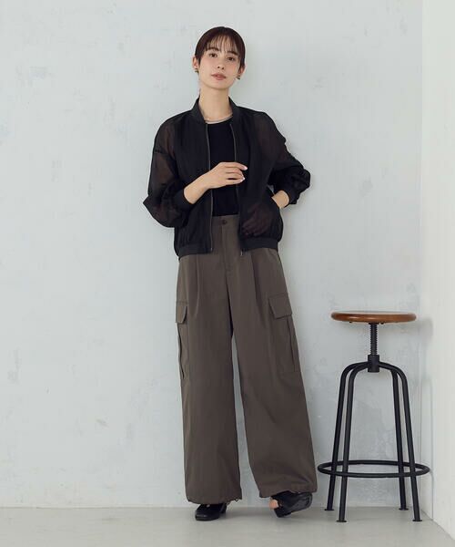 COMME CA ISM / コムサイズム ブルゾン | シアーオーバーサイズブルゾン | 詳細1