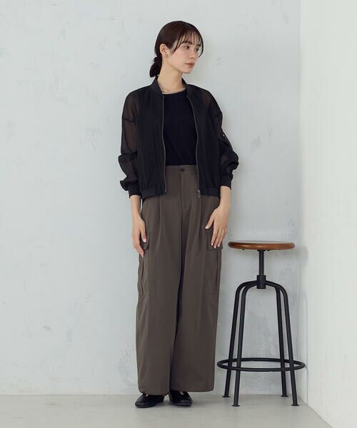 COMME CA ISM / コムサイズム ブルゾン | シアーオーバーサイズブルゾン | 詳細2