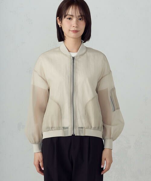 COMME CA ISM / コムサイズム ブルゾン | シアーオーバーサイズブルゾン | 詳細11