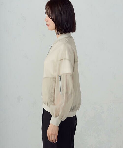 COMME CA ISM / コムサイズム ブルゾン | シアーオーバーサイズブルゾン | 詳細12