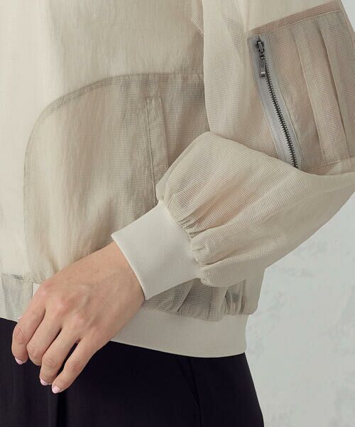 COMME CA ISM / コムサイズム ブルゾン | シアーオーバーサイズブルゾン | 詳細15