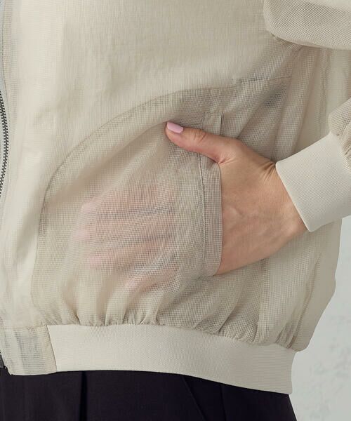 COMME CA ISM / コムサイズム ブルゾン | シアーオーバーサイズブルゾン | 詳細16