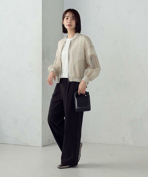 COMME CA ISM / コムサイズム ブルゾン | シアーオーバーサイズブルゾン | 詳細6