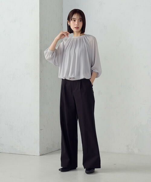 COMME CA ISM / コムサイズム シャツ・ブラウス | 【セットアイテム】ギャザーブラウス+タンクトップ | 詳細1