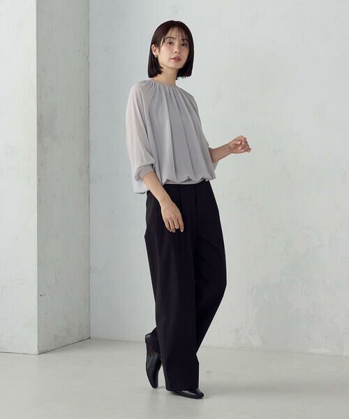 COMME CA ISM / コムサイズム シャツ・ブラウス | 【セットアイテム】ギャザーブラウス+タンクトップ | 詳細2