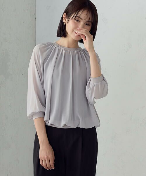 COMME CA ISM / コムサイズム シャツ・ブラウス | 【セットアイテム】ギャザーブラウス+タンクトップ | 詳細3