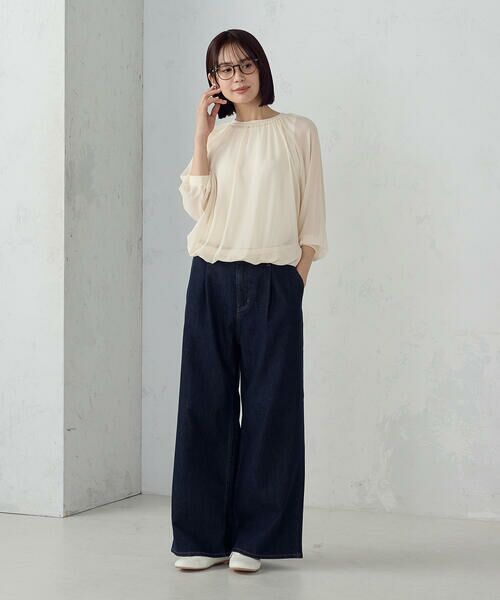 COMME CA ISM / コムサイズム シャツ・ブラウス | 【セットアイテム】ギャザーブラウス+タンクトップ | 詳細11