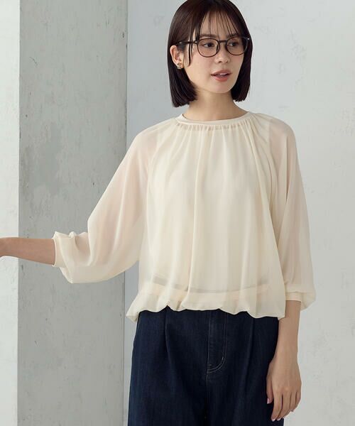 COMME CA ISM / コムサイズム シャツ・ブラウス | 【セットアイテム】ギャザーブラウス+タンクトップ | 詳細13