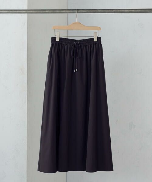 COMME CA ISM / コムサイズム ロング・マキシ丈スカート | 2WAYストレッチナイロンタフタ ギャザースカート | 詳細16