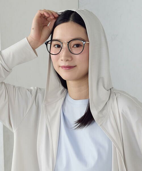 COMME CA ISM / コムサイズム パーカー | 【接触冷感･UVカット･防シワ】着流しフーディ | 詳細9