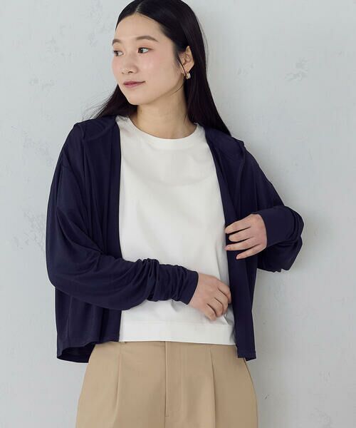 COMME CA ISM / コムサイズム パーカー | 【接触冷感･UVカット･防シワ】着流しフーディ | 詳細29