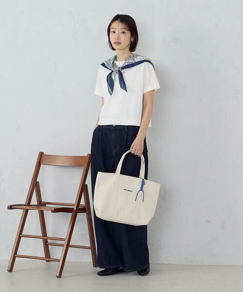 COMME CA ISM / コムサイズム カットソー | ボックスシルエット クロップド丈Ｔシャツ | 詳細2