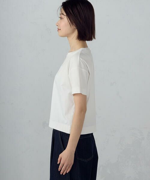 COMME CA ISM / コムサイズム カットソー | ボックスシルエット クロップド丈Ｔシャツ | 詳細13