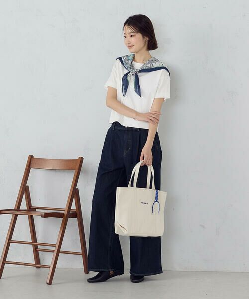 COMME CA ISM / コムサイズム カットソー | ボックスシルエット クロップド丈Ｔシャツ | 詳細3