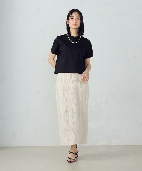 COMME CA ISM / コムサイズム カットソー | ボックスシルエット クロップド丈Ｔシャツ | 詳細16