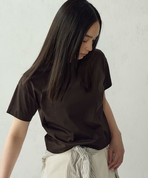 COMME CA ISM / コムサイズム カットソー | ボックスシルエット クロップド丈Ｔシャツ | 詳細30