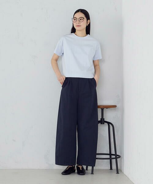 COMME CA ISM / コムサイズム カットソー | ボックスシルエット クロップド丈Ｔシャツ | 詳細25