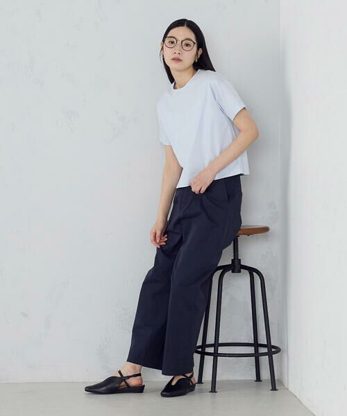 COMME CA ISM / コムサイズム カットソー | ボックスシルエット クロップド丈Ｔシャツ | 詳細27