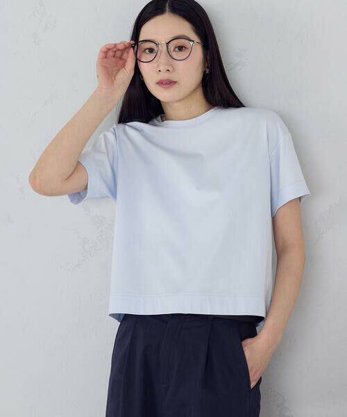 COMME CA ISM / コムサイズム カットソー | ボックスシルエット クロップド丈Ｔシャツ | 詳細28