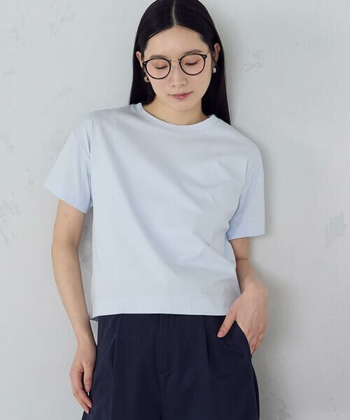 COMME CA ISM / コムサイズム カットソー | ボックスシルエット クロップド丈Ｔシャツ | 詳細30