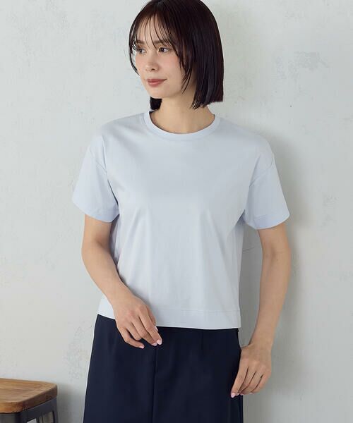 COMME CA ISM / コムサイズム カットソー | ボックスシルエット クロップド丈Ｔシャツ | 詳細26