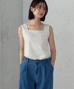COMME CA ISM / コムサイズム タンクトップ | 2WAYスクエア ネックタンクトップ