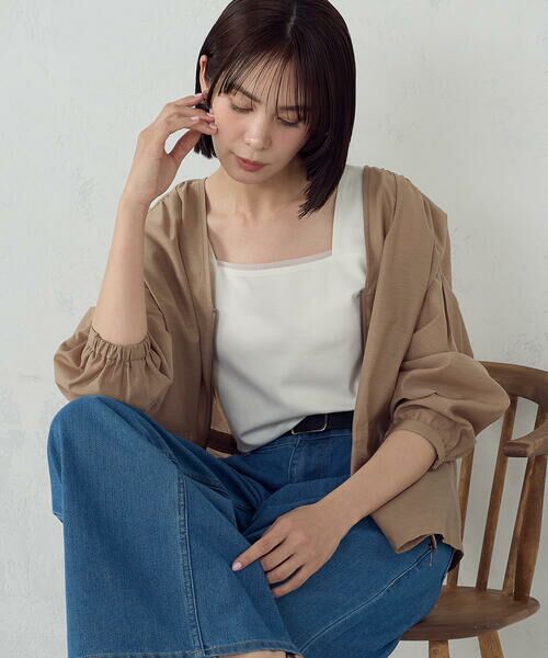 COMME CA ISM / コムサイズム タンクトップ | 2WAYスクエア ネックタンクトップ | 詳細1