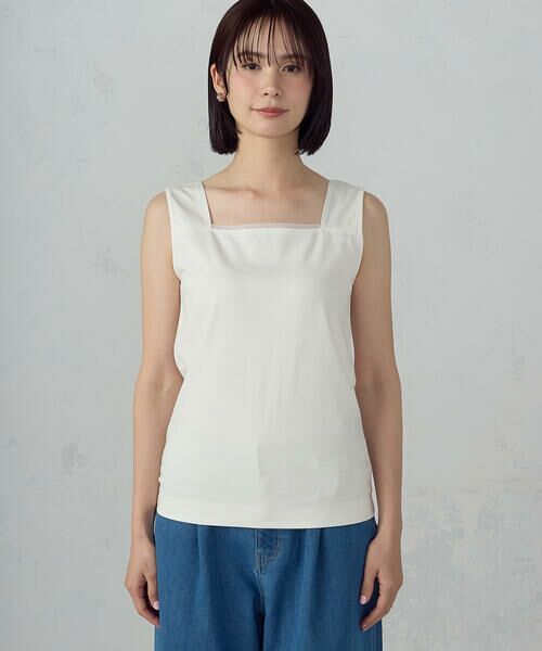 COMME CA ISM / コムサイズム タンクトップ | 2WAYスクエア ネックタンクトップ | 詳細3