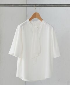 COMME CA ISM / コムサイズム シャツ・ブラウス | ボウタイ風 半袖ブラウス