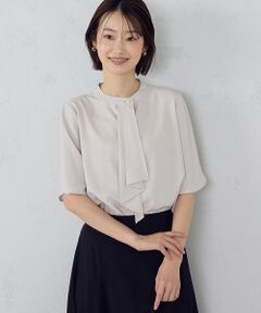 COMME CA ISM / コムサイズム シャツ・ブラウス | ボウタイ風 半袖ブラウス